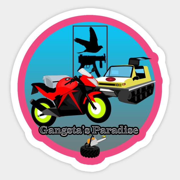 Gangsta's Paradise Sticker by momomoma